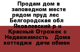 Продам дом в заповедном месте,рядом пруд,лес. - Белгородская обл., Яковлевский р-н, Красный Отрожек с. Недвижимость » Дома, коттеджи, дачи обмен   